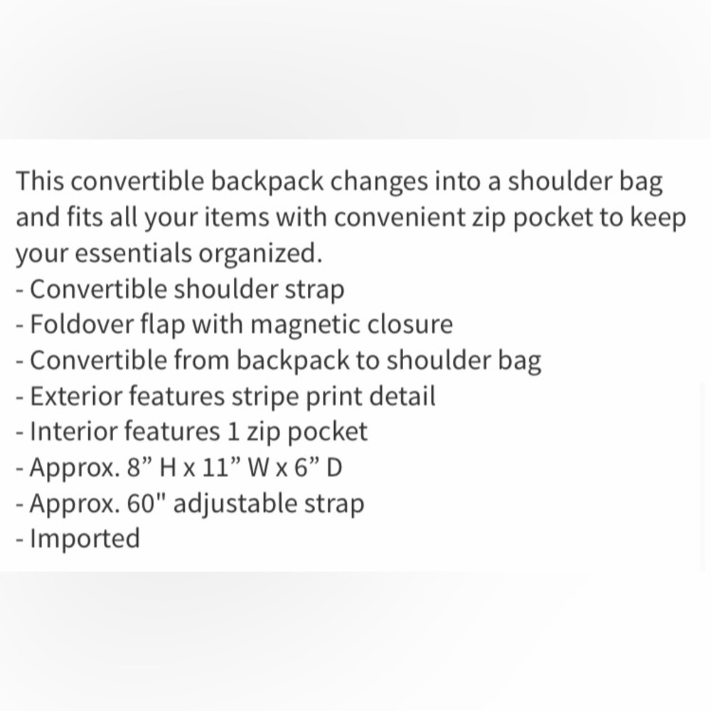 Botkier Convertible Backpack - Picture 7 of 7